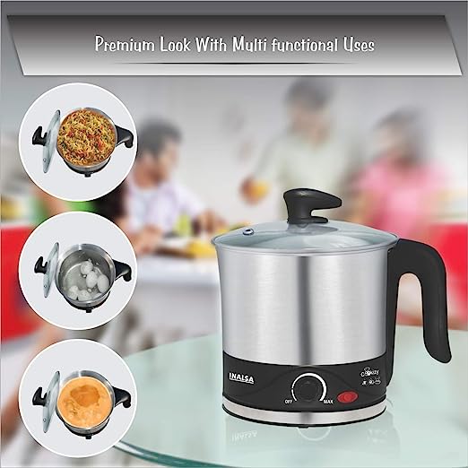 Inalsa Cookizy 1.5-Litre Kettle (Black/Grey) Inalsa Cookizy 1.5-Litre Kettle (Black/Grey)